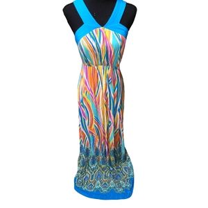 Striped Maxi Dress by Sangria Size Med.